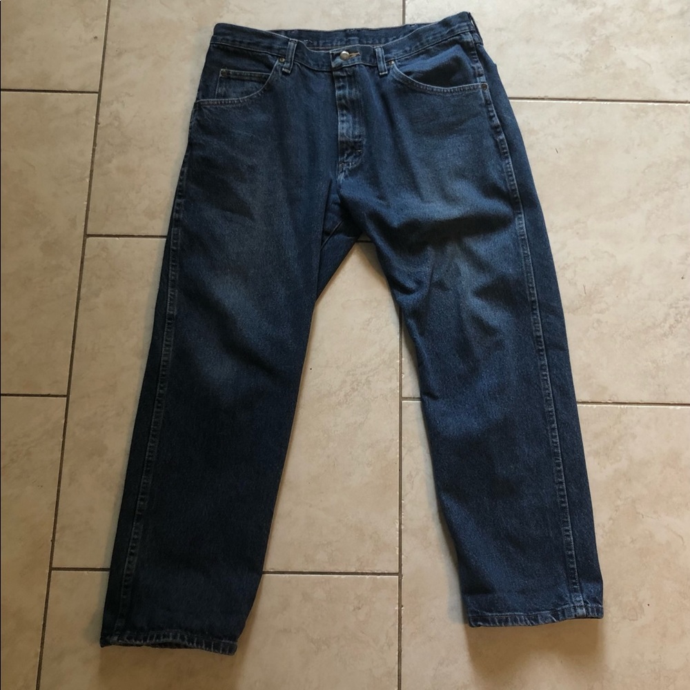 Men’s wrangler blue jeans regular fit